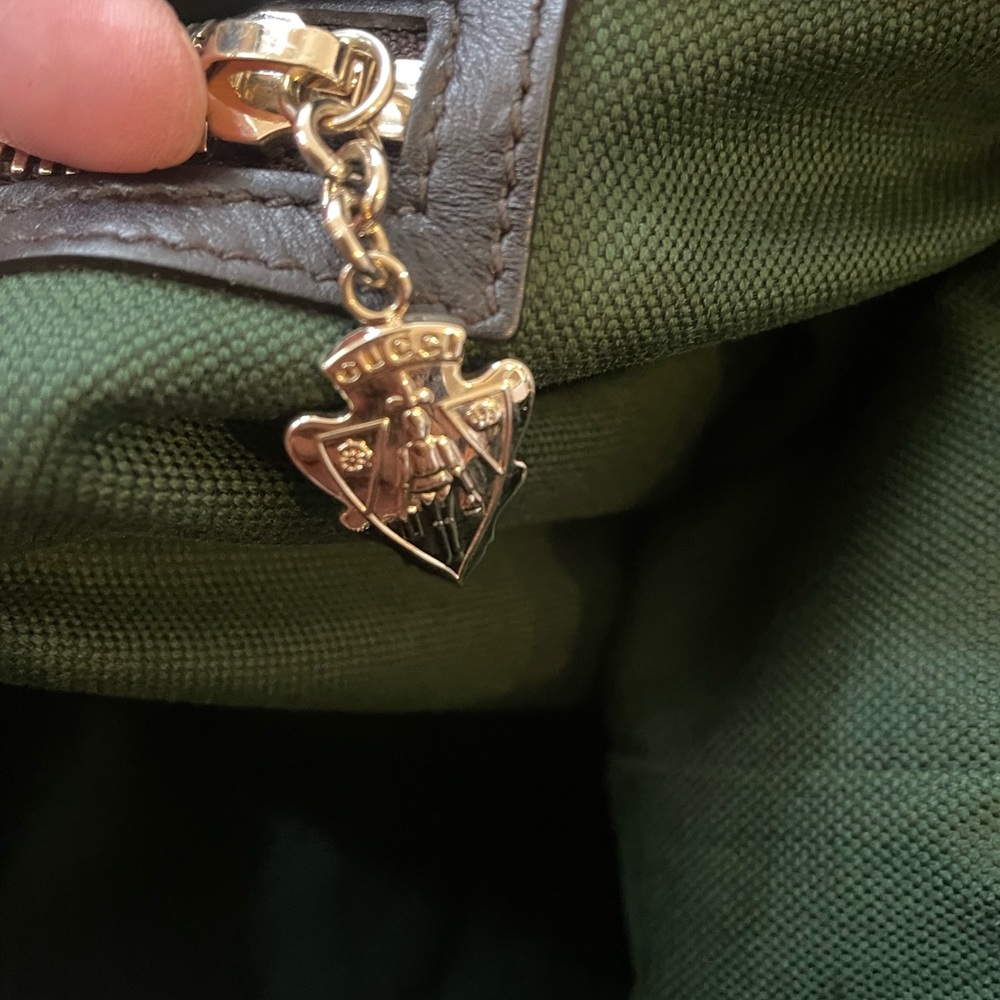 Gucci Diamante Leather Brown Weekender Travel Bag Duffle - Picture 11 of 17